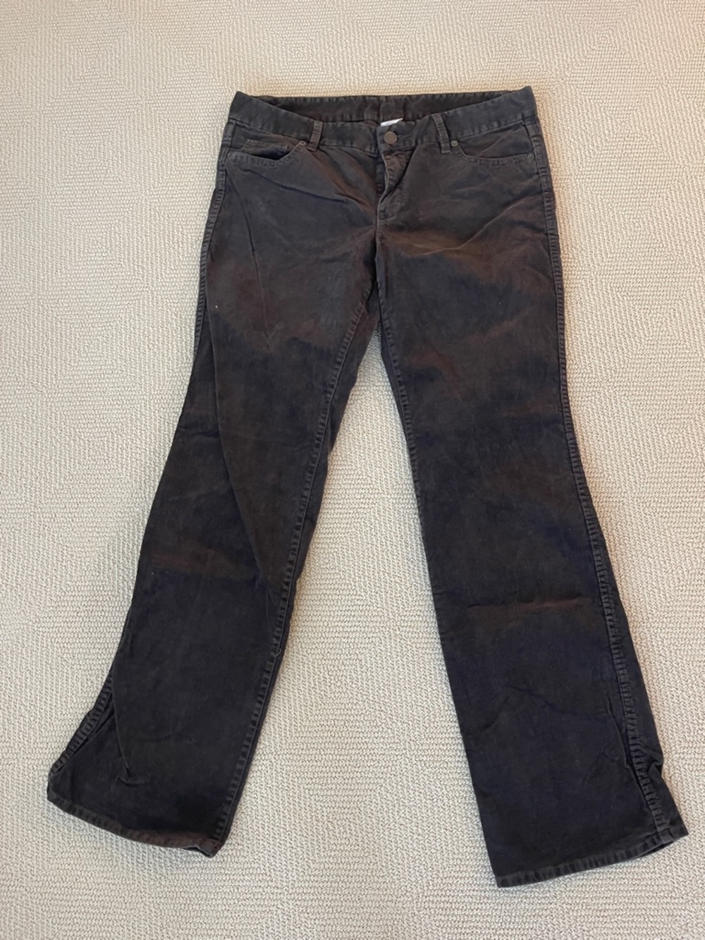 J. Crew Dark Brown Straight-Leg corduroy